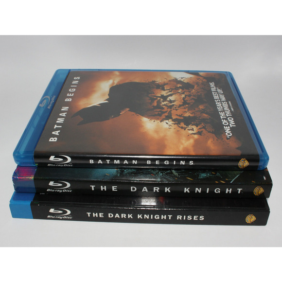 Batman Begins, Dark Knight, Dark Knight Rises Trilogy (Blu-ray) Lot of 3 - Picture 2 of 16